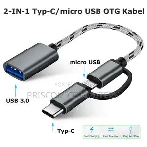 2 In 1 USB 3.0 OTG Adapter Cable Type-c Micro USB To USB 3.0