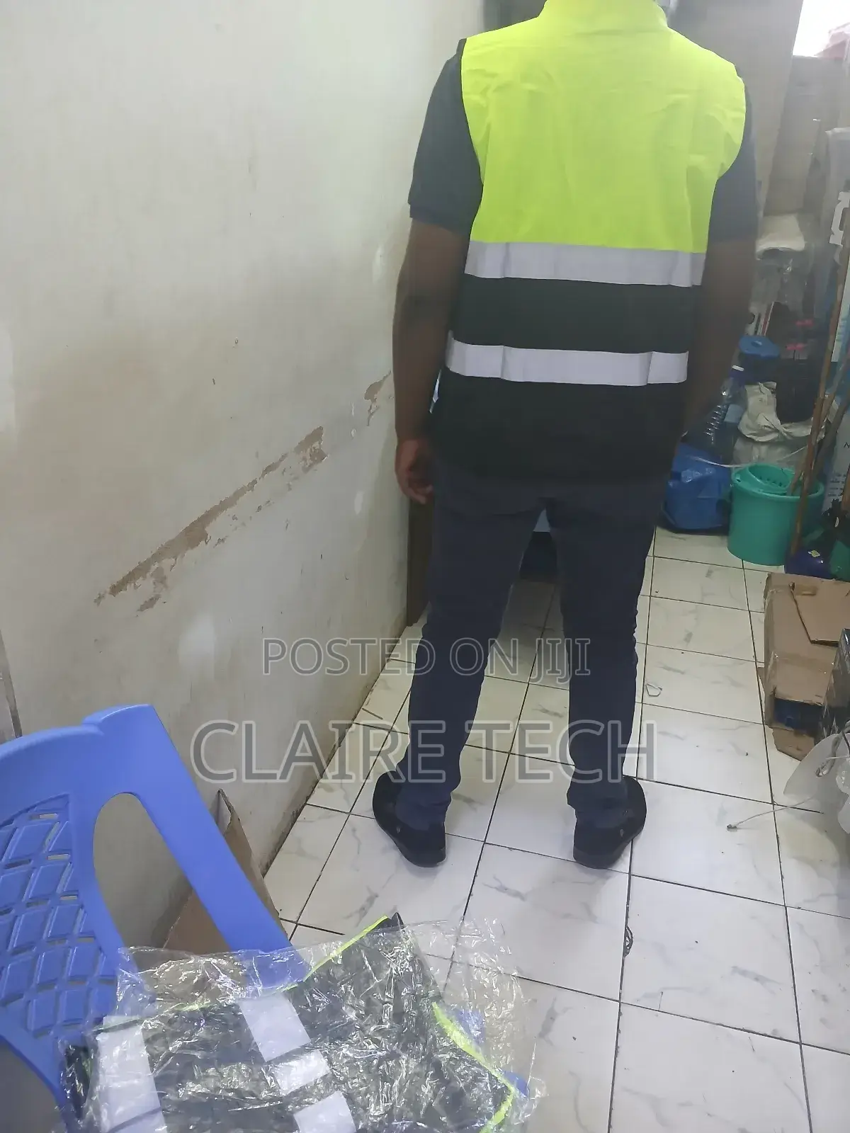 Green Reflective Vest With Pockets