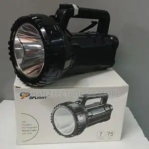 Torch Emergency Light (Black) DP-7045B ABS Plastic Portable