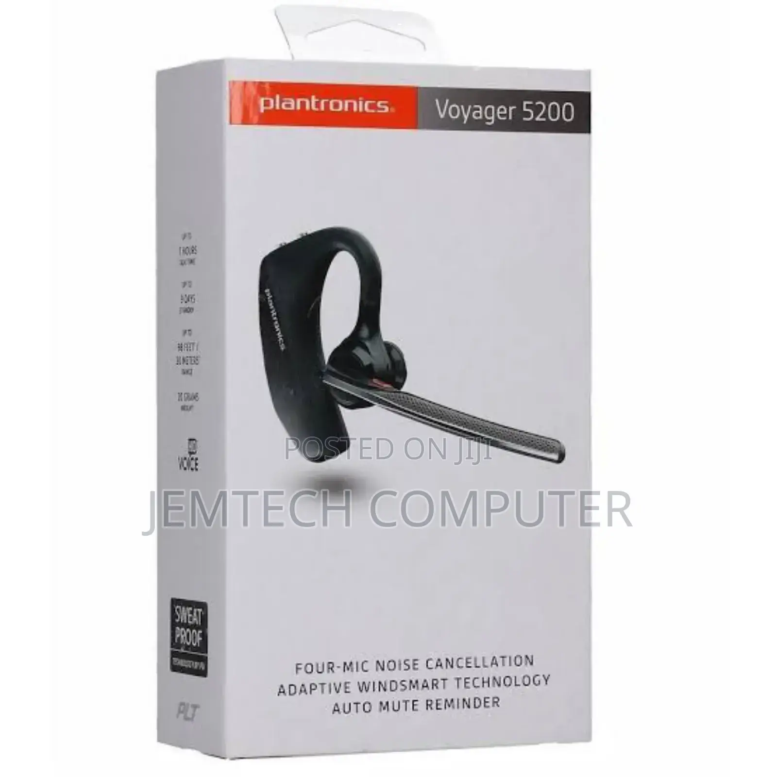 Plantronics Voyager 5200 UC Bluetooth Headset+ Bt 700 Dongle