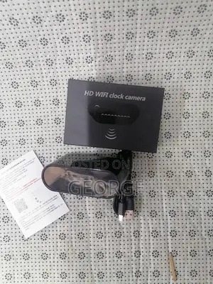 Magnificient Wifi Clock Spy Camera With Audio Speaker