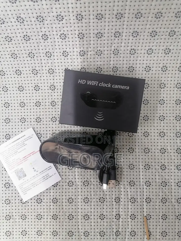 Classy Spy Clock Camera With 2way Audio