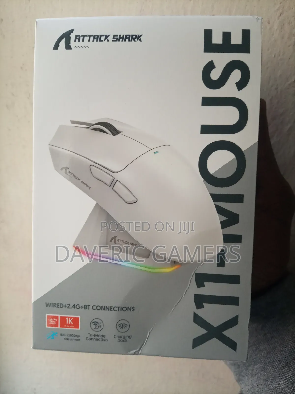 Attack Shark X11wireless Gaming Mouse With RGB Charging Dock