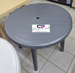 Grey Restaraunt / Garden Round Plastic Table