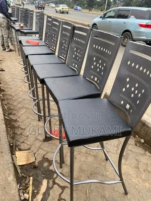 High Black Counter Chairs