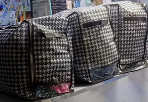 Checked Closet Organizer