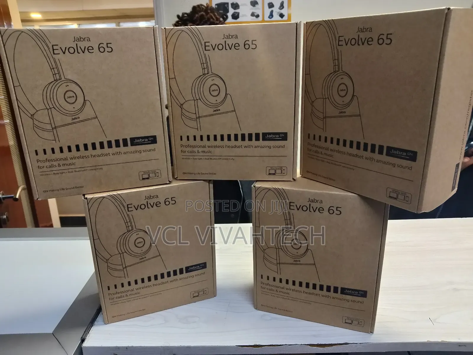Jabra Evolve 65 Wireless Headset With Stand