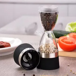 Manually Adjustable,Hour Glass 2 in 1 Dual Salt Pepper Mills