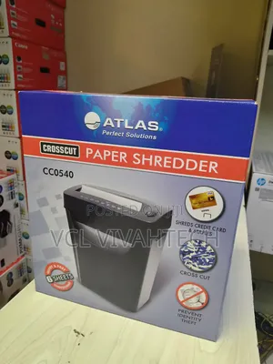 Atlas Cc0540 Crosscut 6 Sheets Shredder