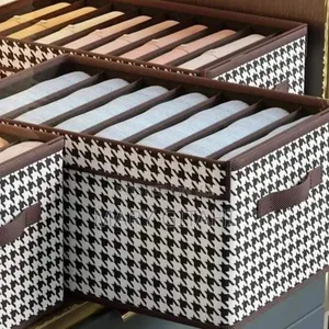 Non-Woven 7 Grid Wardrobe Clothes Organizer/Jeans