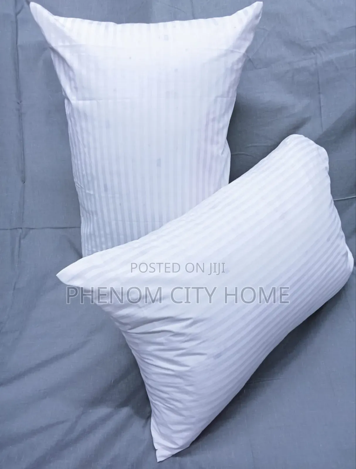 White Stripped Quality Bedpillow Cases(2 Pieces)