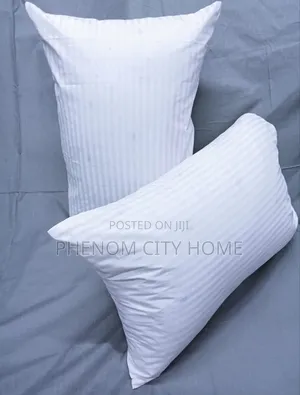White Stripped Quality Bedpillow Cases(2 Pieces)