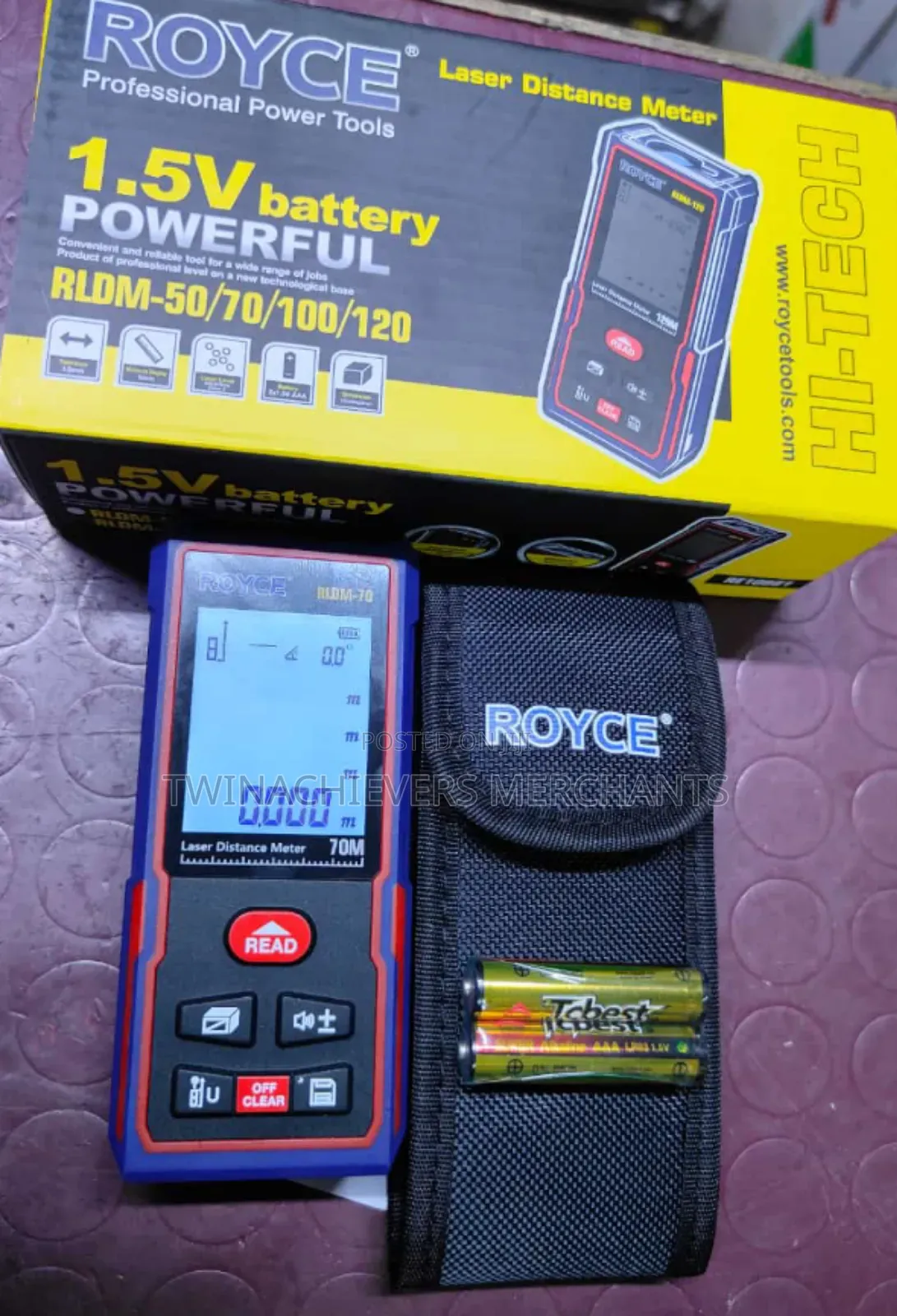 Laser Distance Meter 70mtrs/Royce Laser Distance Meter