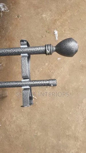 Jua Kali Curtain Rods Double 1m