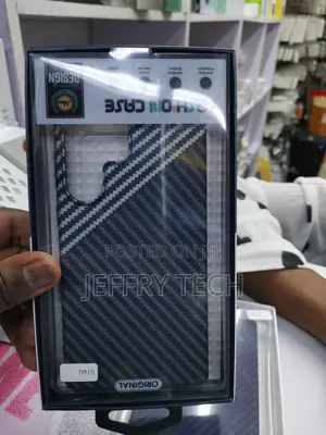 Carbon Fiber Case for Samsung Galaxy S24 Ultra - Black