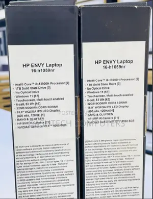 New Laptop HP Envy 16 Gaming 16-H1023dx 32GB Intel Core I9 SSD 1T