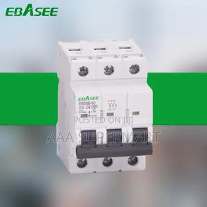 MCB Ebs9bn-3pc63 3P 63A Curve C 10ka,415vac