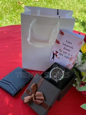 Black Wallet Men's Valentine's Gift Set