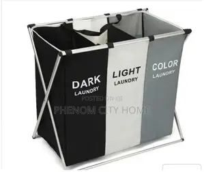 3 Grid Foldable Colour Laundry Basket