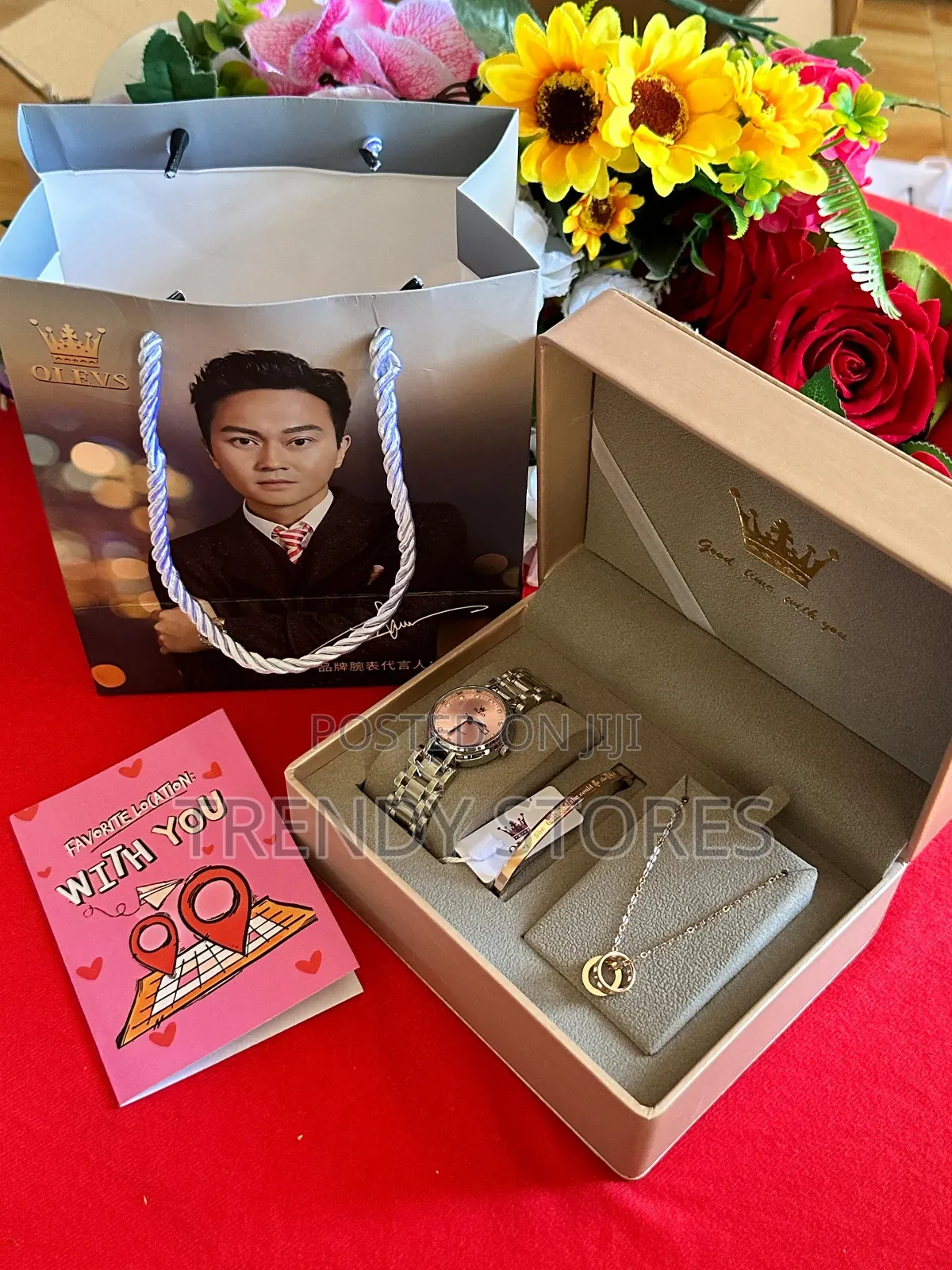 Silver Olev's Men's Valentine Gift Set