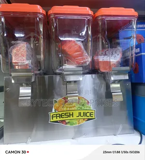 Commercial Juice Dispenser, 3 Tank