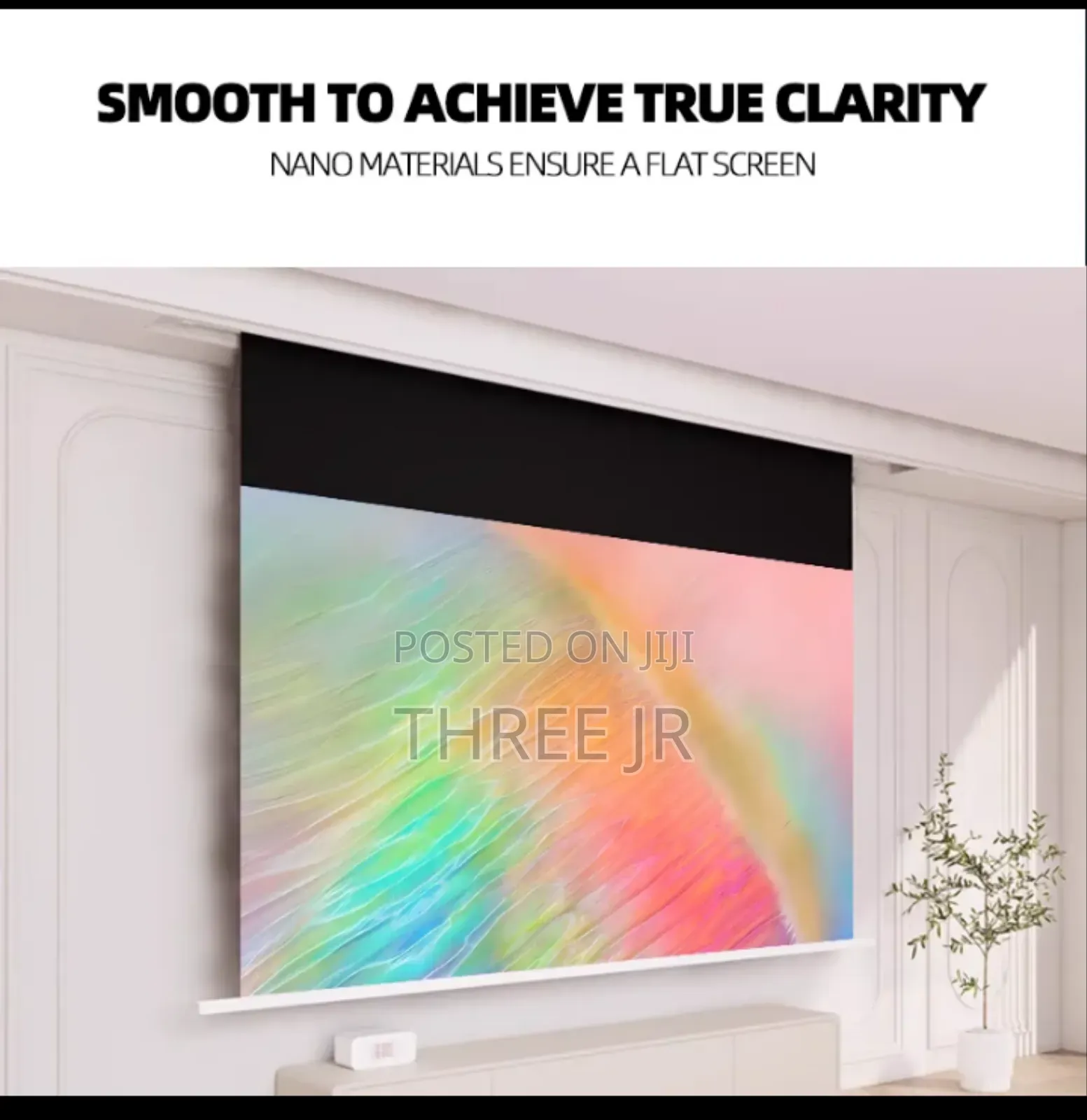 Manual Projection Screens Available Easily Mountable