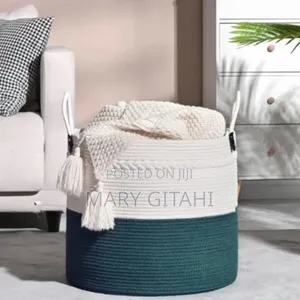 Cotton Rope Basket*Decorative Woven Basket for Living Room