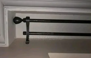 Double Jua Kali Curtain Rods