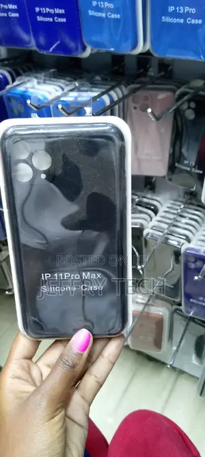 Black Liquid Silicone Case for Apple iPhone 11 Pro Max