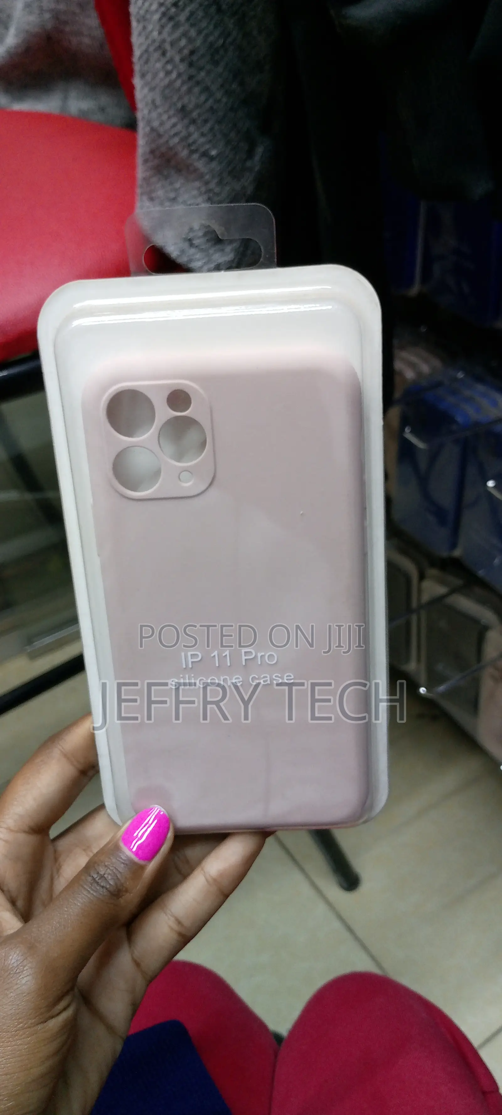 Camera Protection Silicone Case for iPhone 11 Pro-Pink