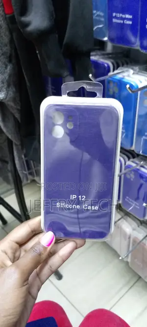 Liquid Silicone Case iPhone 12 Full Body Protection-Navy