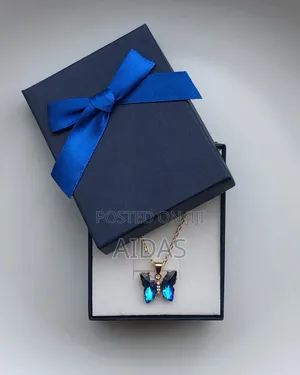 Beautiful Blue Butterfly Necklace Valentine's Gift for Her
