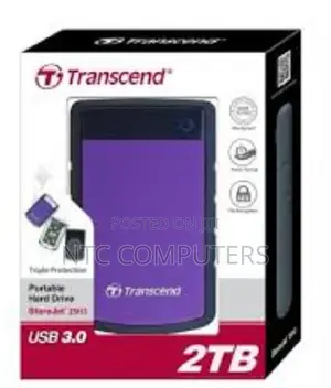 Transcend 2tb Usb 3.1 Storejet 25m3 Portable Hard Drive .