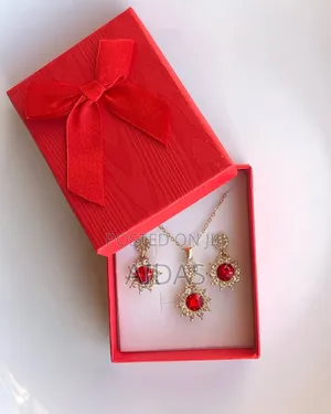 Beautiful Red Necklace and Earings Valentine's Gift
