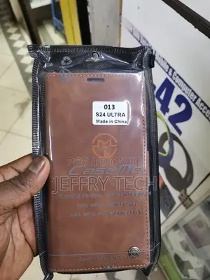 Caseme Samsung Galaxy S24 Ultra Case Brown Leather Foldable