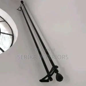 Jua Kali Curtain Rods Black Coated