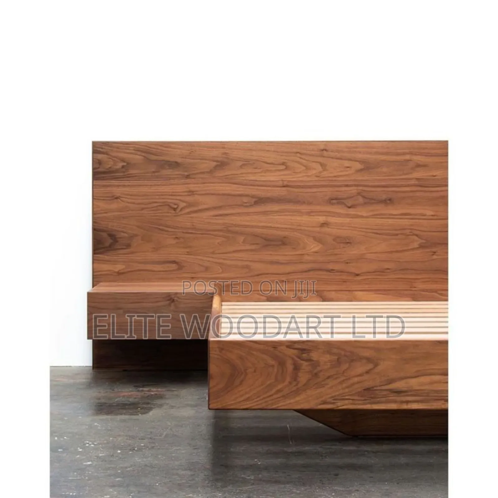 Rustic/Us Wood Grain Floating Bed