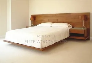 Rustic/Us Wood Grain Floating Bed