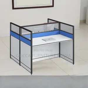 Workstations:2-Seater Open View Wooden Executive Workstation