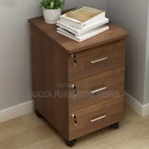 Cabinets: Mobile Wooden Study Desk Pedestal Cabinet