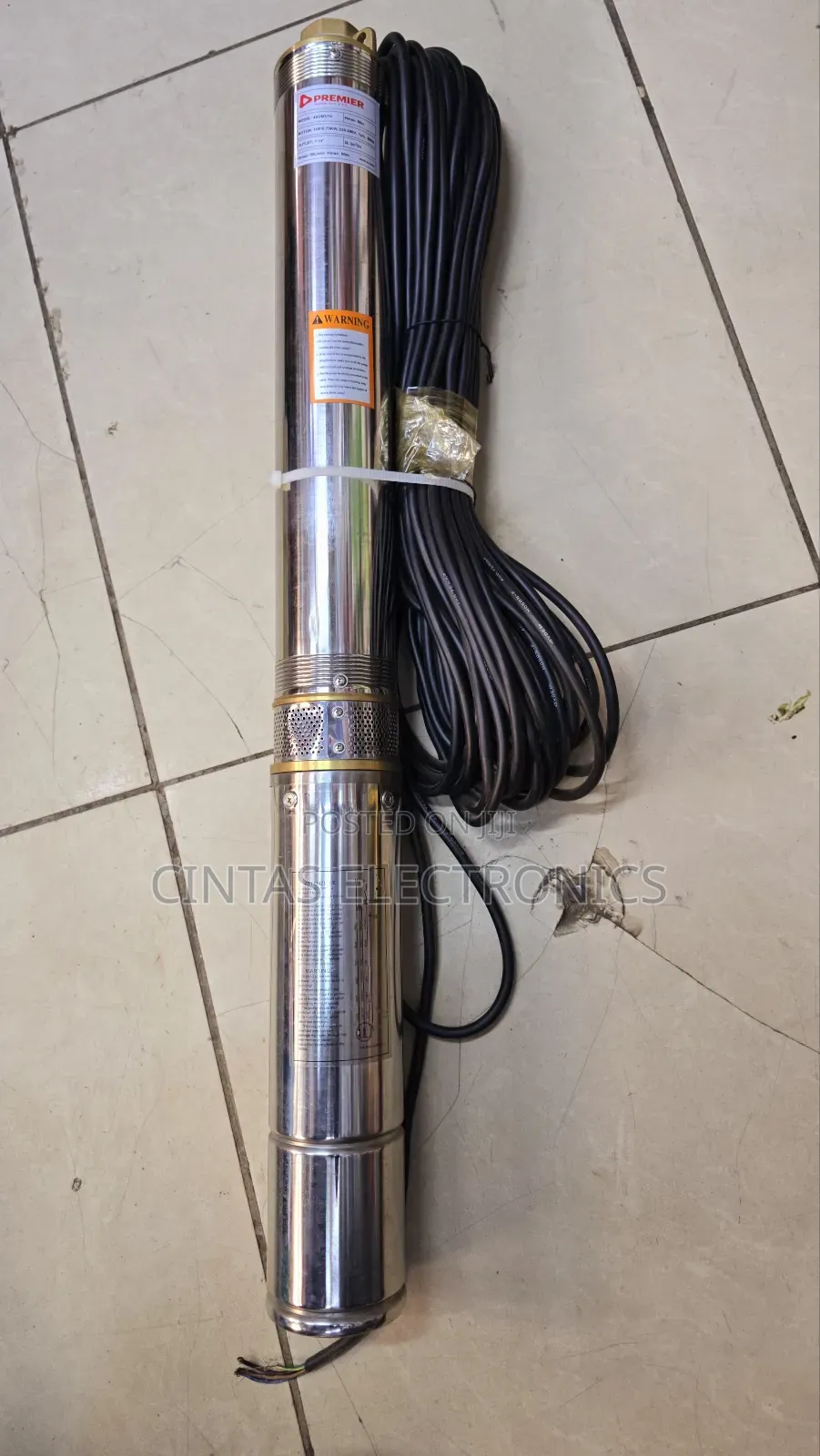 1HP Submersible Water Pump, 30m Cable