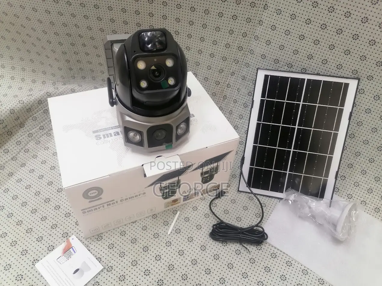 Proven 4G Sim Dual Lens Solar Panel Camera Outdoor CCT