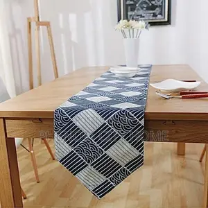 Simple Geometric Printed Table Runner