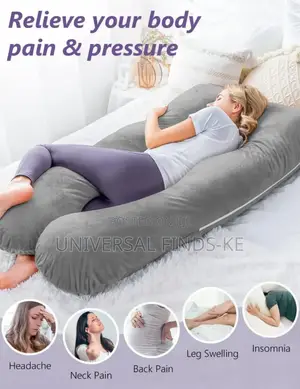 Soft Velvet U Shaped Imported Pregnancy Pillow Better Sleep