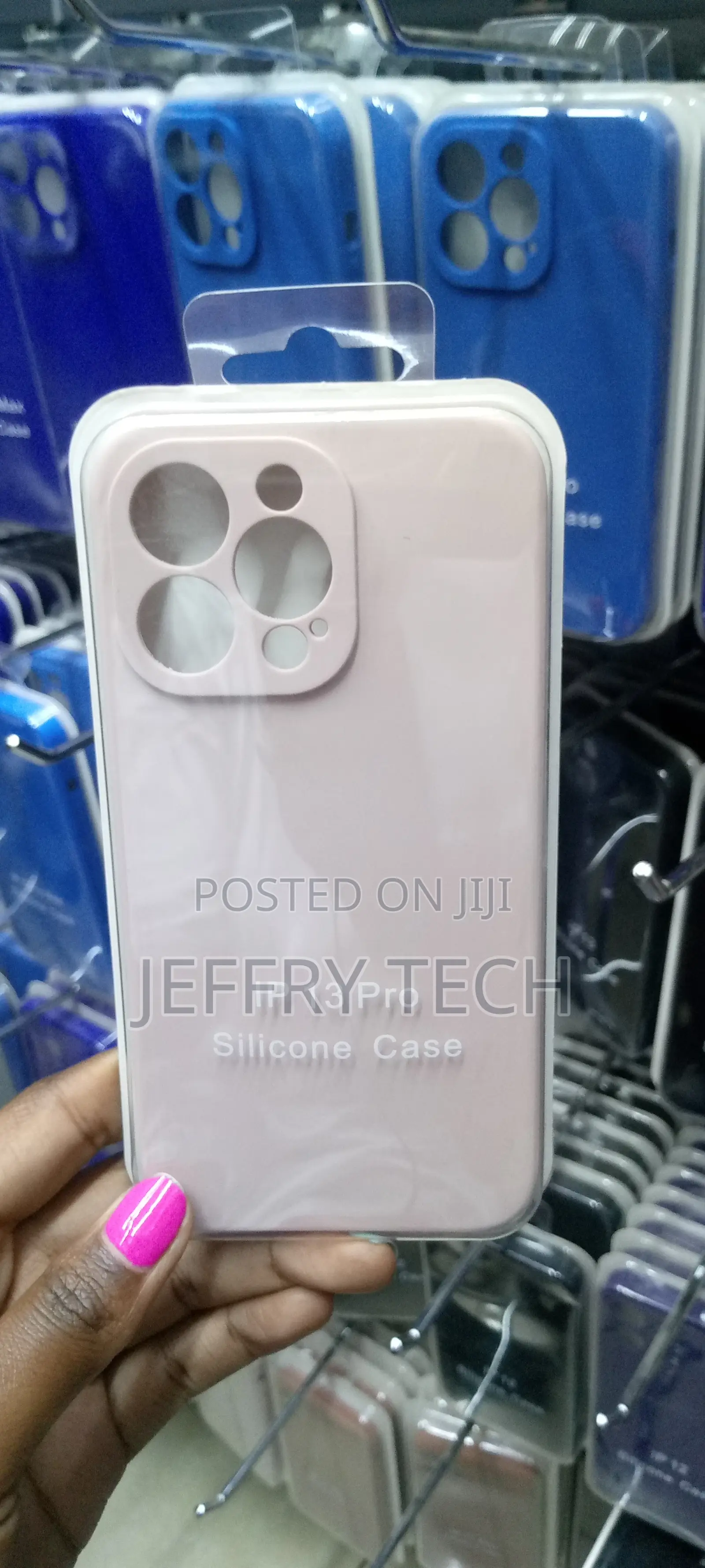 Liquid Silicone Soft Microfiber Lining Back Case(Light Pink]