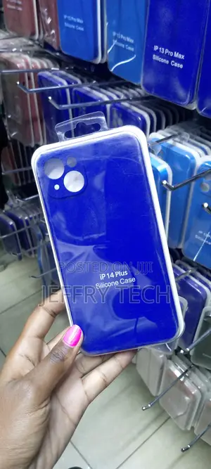 Blue Case for iPhone 14 Plus , Silky-Soft Touch Full-Body