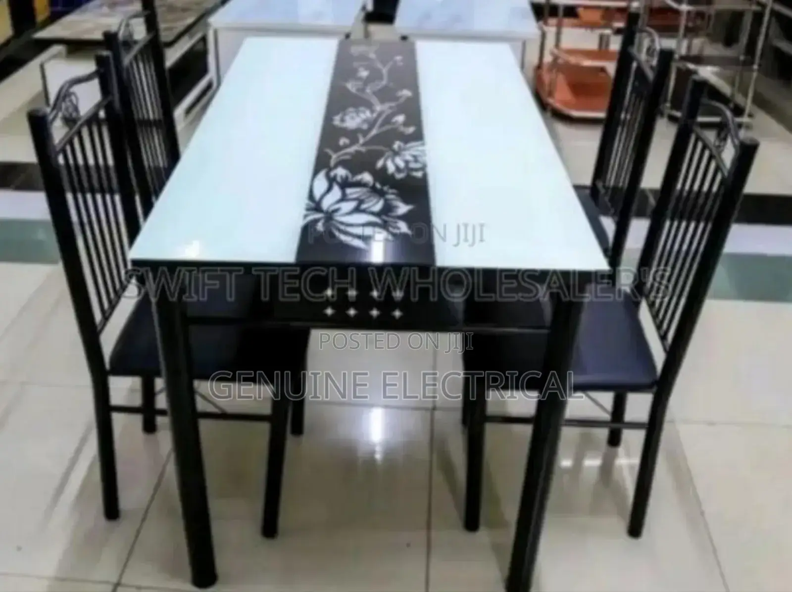 Executive White 4sitter Dinning Table