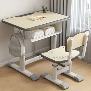 Kids Furniture:Height-Adjustable Children Home Computer Desk