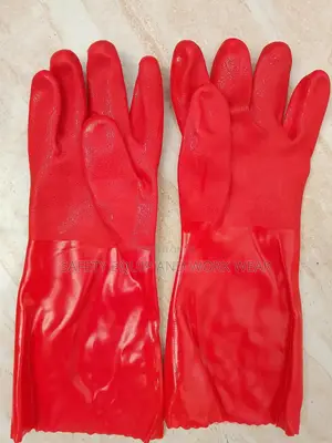 Double-layered PVC Gloves