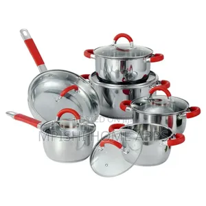 12 PCS Swiss Line Stainless Steel Cookware Set